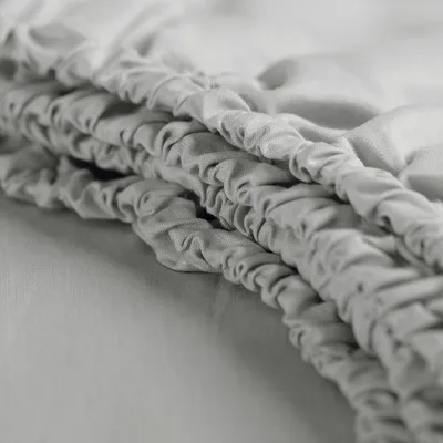 Produktbild von Cinderella Weekend - Topper-Spannbettlaken (bis 15 cm) - Baumwolle - 200x210 cm - Light Grey