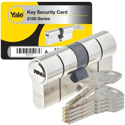 Zdjęcie produktu dla Podwójny cylinder Yale 2100, NGF, 30/40, nikiel satynowany