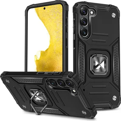 Produktbild von Wozinsky Ring Armor Case Samsung Galaxy S23+ Gepanzerte Hülle Magnetischer Halter Ring Schwarz