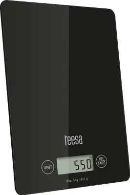Produktbild von Teesa Digitale Küchenwaage, Glas, 5kg, Schwarz