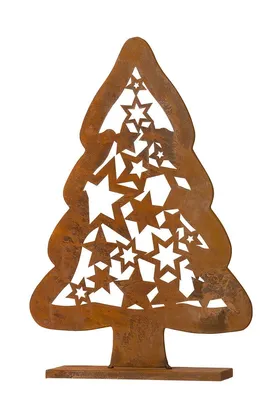 Produktbild von Gilde Tannenbaum Sterndesign rusty braun H= 67,0 cm 24914