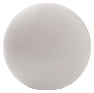Image de Verre de lampe sphérique blanc brillant, Ø 200 mm, verre de rechange, forme globe, ouverture de 80 mm
