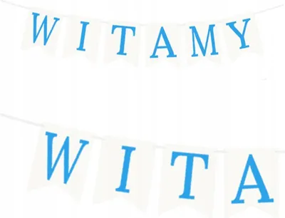 Obrázok produktu pre Vítame vás – modrý banner, 1 sada