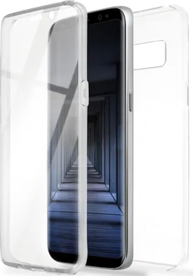 Produktbild von ONEFLOW® Touch Case kompatibel mit Samsung Galaxy S8 - Hülle beidseitig transparent, Klar