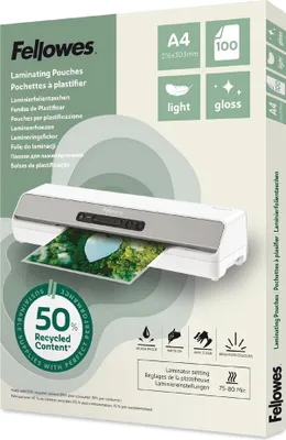 Produktbild von Fellowes Laminierfolientasche DIN A3 glänzend 160 mic