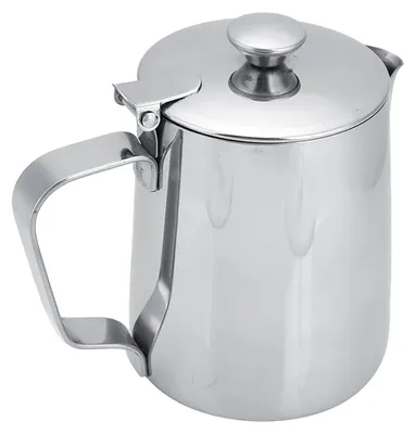 Milchaufschäumkanne Edelstahl 350 ml mit Deckel