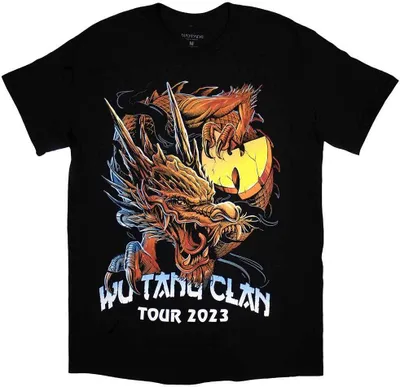 Produktbild von Wu-Tang Clan - "Tour ´23 Dragon" T-Shirt für Herren/Damen Uni RO10765 (S) (Schwarz)