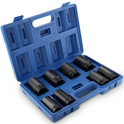 Produktbild von Schlagschlüssel-Set für Schraubendreher, 8-teilig, 3/4 Zoll, 24-38 mm