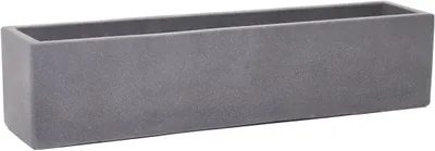 Produktbild von VIVANNO Blumenkasten Beton FLOBO Kasten, Grau matt - 80x18x18 cm