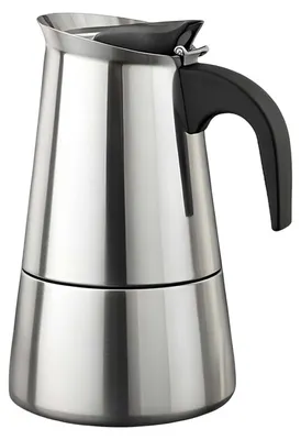 Produktbild von Cheffinger, Edelstahl Espressokocher 12 Tassen Induktion Moka, Silber