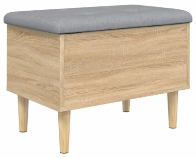 Obrázok produktu pre vidaXL Lavica s úložným priestorom Sonoma dub 62x42x46 cm Materiál na báze dreva