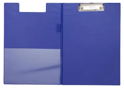 Produktbild von MAUL Schreibmappe A4 Hochformat Karton Folie blau