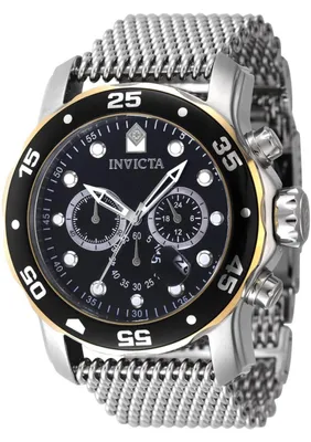 Immagine prodotto di Invicta Pro Diver 48073 Orologio da uomo - Movimento al quarzo - Acciaio inossidabile con quadrante nero - 48 mm