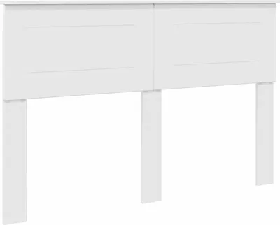 Image de Tête de lit Blanc Brillant Bois d'ingénierie