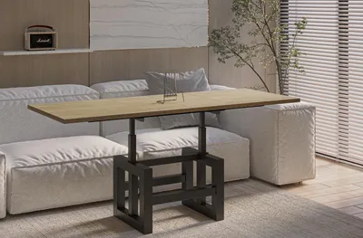 Produktbild von ENDO-Möbel Couchtisch Lili, ausziehbar 110-170cm und höhenverstellbar (Eiche Cremona)