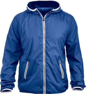 Produktbild von Windbreaker Hardy mit Kapuze, Kontrastdetails und Metallic-Reißverschlüssen