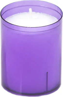 Produktbild von Sovie® Refill Kerzen in Lila 24 Stück im Tray - Brenndauer ca. 24 Stunden - Teelichter