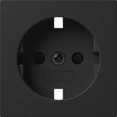 Image de Gira Abd. SCHUKO-Steckd. SP Système 55 noir m 4921005