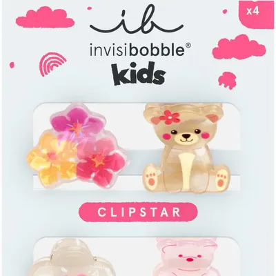 Immagine prodotto di Invisibobble Clipstar Kids Bearly Bloomed, confezione da 4 pezzi