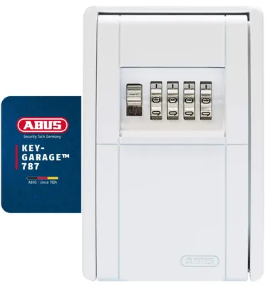 Image de ABUS KeyGarage 787 - Boîte à clés pour montage mural - pour clés ou petits objets de valeur - blanc