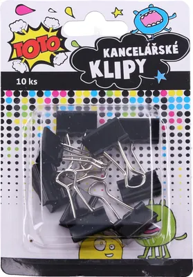Obrázek produktu pro Klip kancelářský 10 ks, 19 mm
