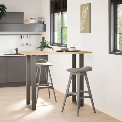 Obrázek produktu pro vidaXL Nohy barového stolu ve tvaru U 2 ks. Antracit 50x(110-111) cm Ocel