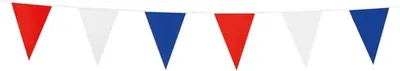 Produktbild von Globos Mini-Flag-Linie rot-weiß-blau 3m 10x15