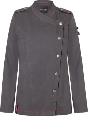 Produktbild von KARLOWSKY Damen Kochjacke Denim-Style ROCK-CHEF®-Stage2 Schwarz 46