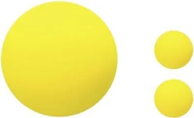 Produktbild von Handgymnastikball Schaumstoff gelb>>>>Ausf.: Durchmesser 9 cm