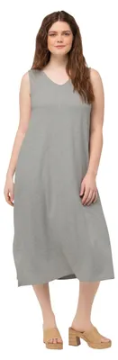Immagine prodotto di Ulla Popken, abbigliamento da donna, taglie forti, abito interlock con maniche
