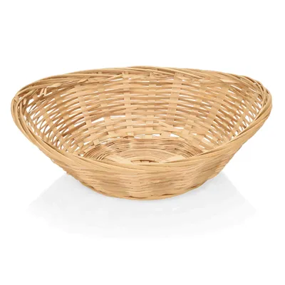 Produktbild von Brotkorb / Buffetkorb, Naturfasern, Größe wählbar : Brotkorb, 25 x 19 x 6,5 cm, oval, Bambus Variante: Brotkorb, 25 x 19 x 6,5 cm