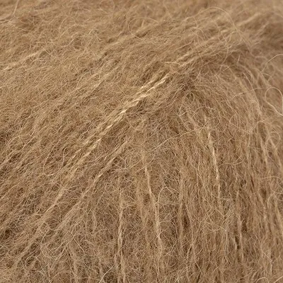Produktbild von Drops Brushed Alpaca Silk Uni Colour 36 Almond Strickgarn