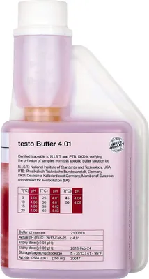 Produktbild von testo - 0554 2061 - pH Puffer 4,01 - Dosierflasche