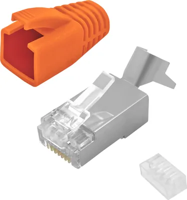 A set of network connectors and a protective boot.