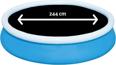 Obrázek produktu pro Comfortpool Pro - Kulatá markýza/kryt bazénu - Vhodná pro bazény s ø244 cm - černá