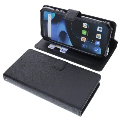Produktbild von foto-kontor Tasche kompatibel mit Blackview BV8800 Book Style schwarz Schutz Hülle Buch