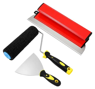 Imagen del producto de Omgoods - Juego de tres espátulas para trabajos de masilla