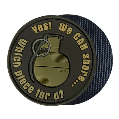 Produktbild von Helikon-Tex We Can Share Granaten-Patch – PVC – in mehreren Varianten erhältlich, Farbe:US Brown