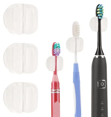 Zdjęcie produktu dla Omgoods - Uchwyt na szczoteczki do zębów na przyssawkę do montażu na ścianie