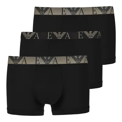 Immagine prodotto di Boxer uomo EMPORIO ARMANI parigamba confezione 3 pezzi tripack elastico a vista elasticizzati articolo 111357 2F715 TRUNK PACK 3, EUR S - CN 165/90 - BR P - MX CH, Cotone 95%,Spandex 5%