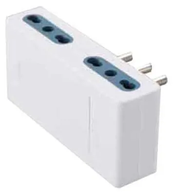 Obrázok produktu pre ŠTVORNÁDSTVOVÝ ADAPTÉR 16 A CARDINALE 2P+T – zásuvky 10/16 A 2P+T