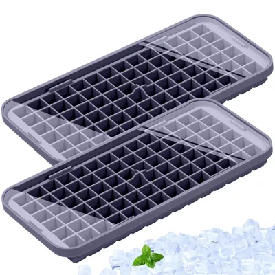 Obrázek produktu pro Silikonová forma na led, sada 2 kusů s víčky