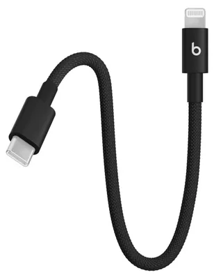 Image de Beats Câble tressé USB-C/Lightning(20cm)-Bolt Noir