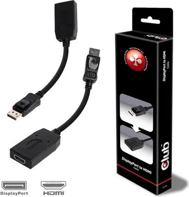 Immagine prodotto di Club 3D CAC-1001 Club3D Adapter DisplayPort > HDMI St/Bu retail