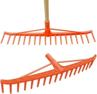 Image de Râteau Heurechen PRO orange – Râteau de jardin pour le foin et le jardinage