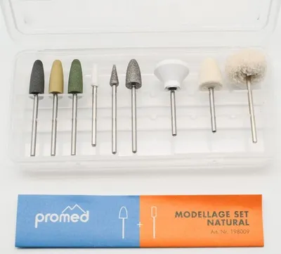 Produktbild von promed 198009, Schleifkörper Bits, Natural Set 9 St.