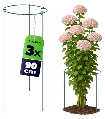 Obrázok produktu pre Opora pre rastliny - okrúhla - 90 cm - sada 3 ks - svetlozelená