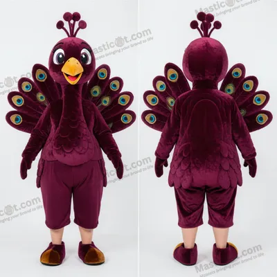 Produktbild von Karmesinroter MASTICOT Samt-Pfauen-Maskottchen