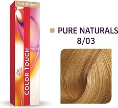 Produktbild von Wella Professionals Color Touch Pure Naturals Professionelle demi-permanente Haarfarbe mit einem multidimensionalen Effekt 8/03 60 ml