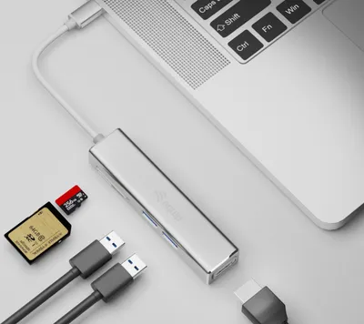 Image de Equip 133480 station d'accueil USB 3.2 Gen 1 (3.1 Gen 1) Type-C Argent